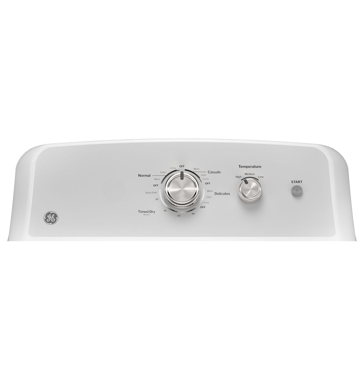 GE 6.2 cu. ft. Capacity Vented Gas Dryer with Auto Dry, Up To 120 ft. Long Venting and Shallow Depth - White