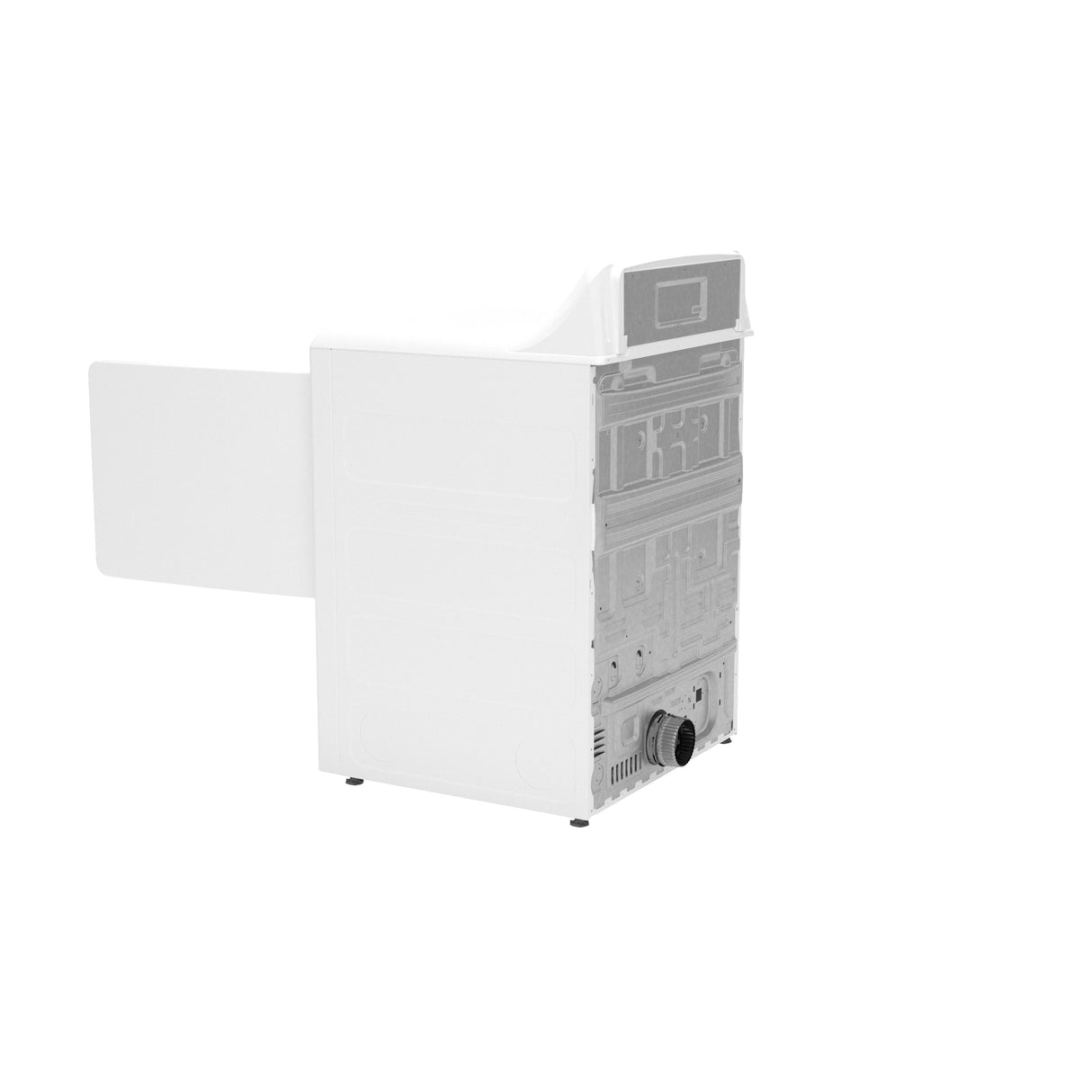 Hotpoint 6.2 cu. ft. Capacity Gas Dryer with Shallow Depth – White (HTX26GASWWW)