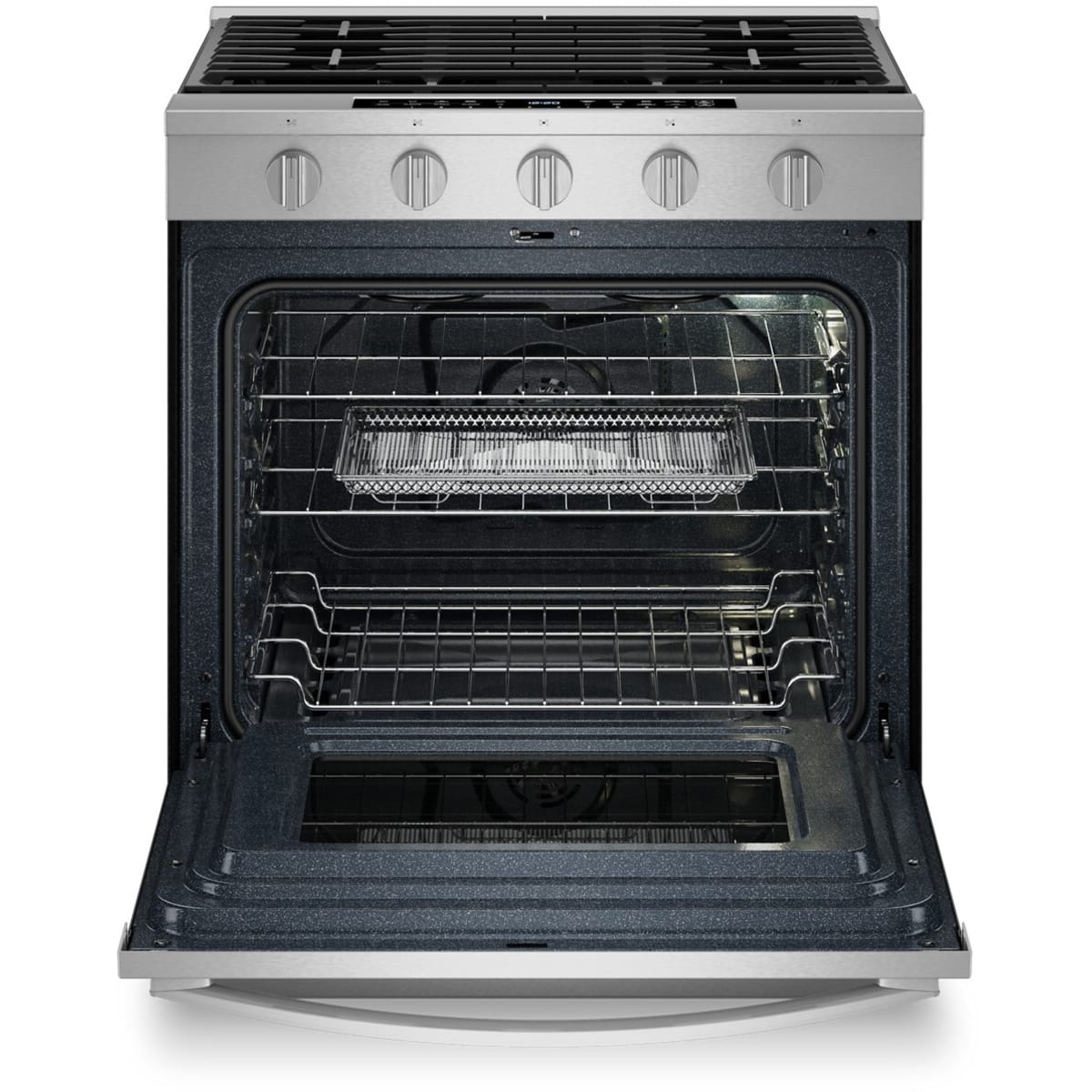 Whirlpool WSGS7530RZ 30" 5.0 cu. ft. Slide-In Gas Range in Stainless Steel