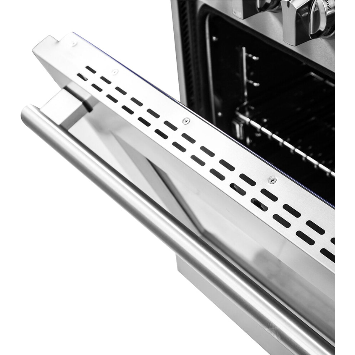 Forno Pro-Style FFSGS623948 48 Inch Freestanding Gas Range with 8 Sealed Burners, Double Oven, 6.58 cu. ft. Total Oven Capacity, Continuous Grates, True European Convection, Illuminated Zinc Cast Knobs, Magic Eyes, Grill, Griddle, and ETL Listed