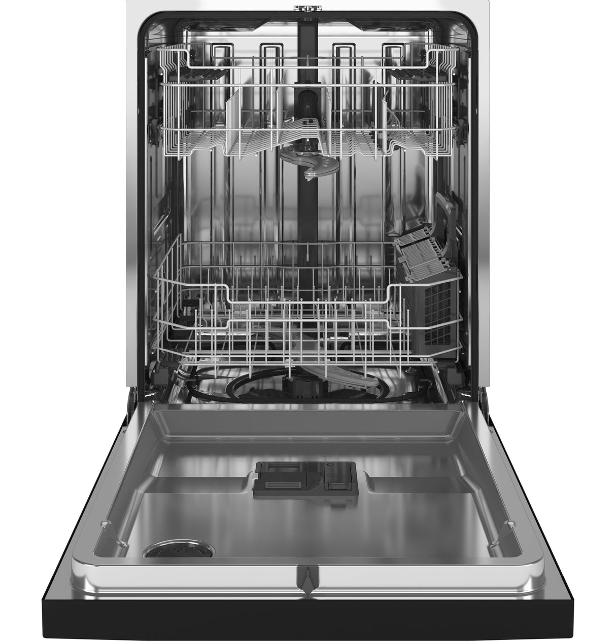 GE(R) ENERGY STAR(R) Top Control with Stainless Steel Interior Dishwasher with Sanitize Cycle & Dry Boost with Fan Assist - (GDT645SGNBB)