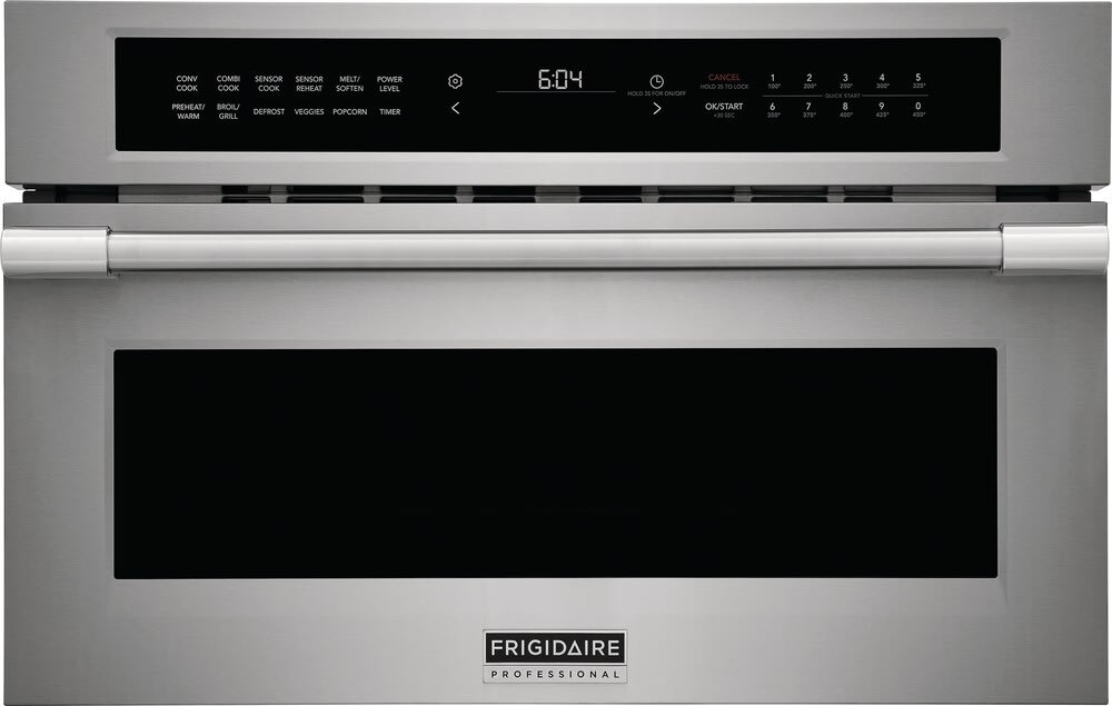 Frigidaire PMBD3080AF built-in convection microwave front view
