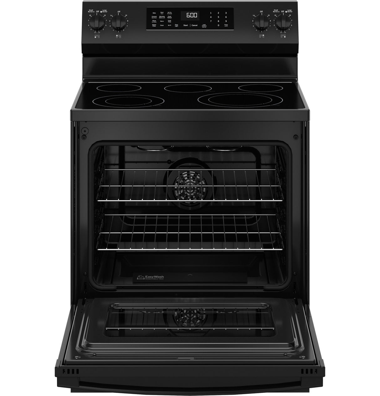 GE GRF600AVBB electric range - oven interior
