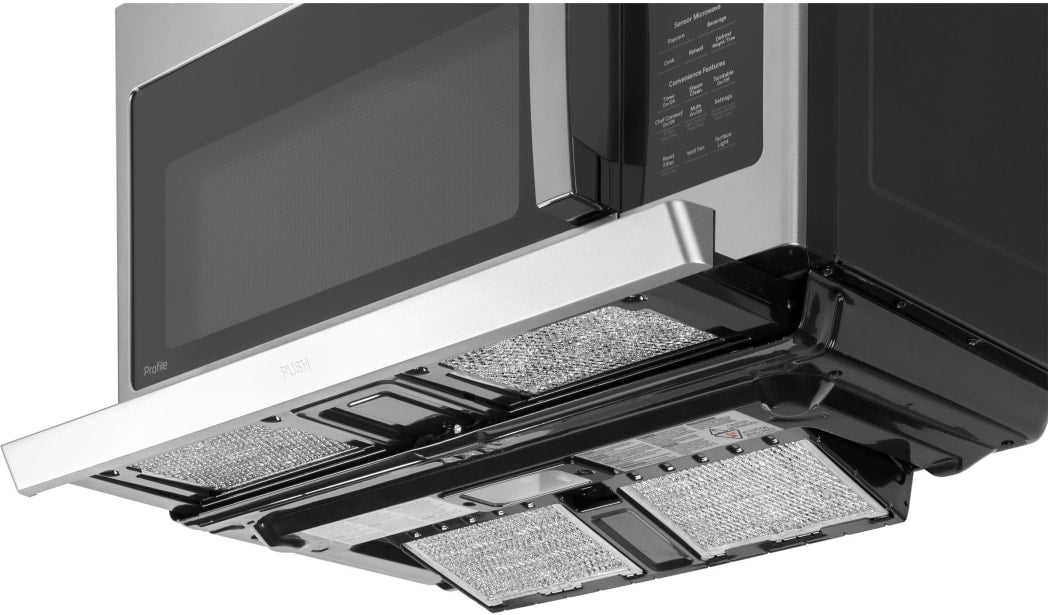 GE Profile 2.2 Cu. Ft. Over-the-Range Microwave Oven with Sensor Cooking, Chef Connect, Steam Clean, and 400 CFM Venting - Stainless Steel PVM9225RYSS
