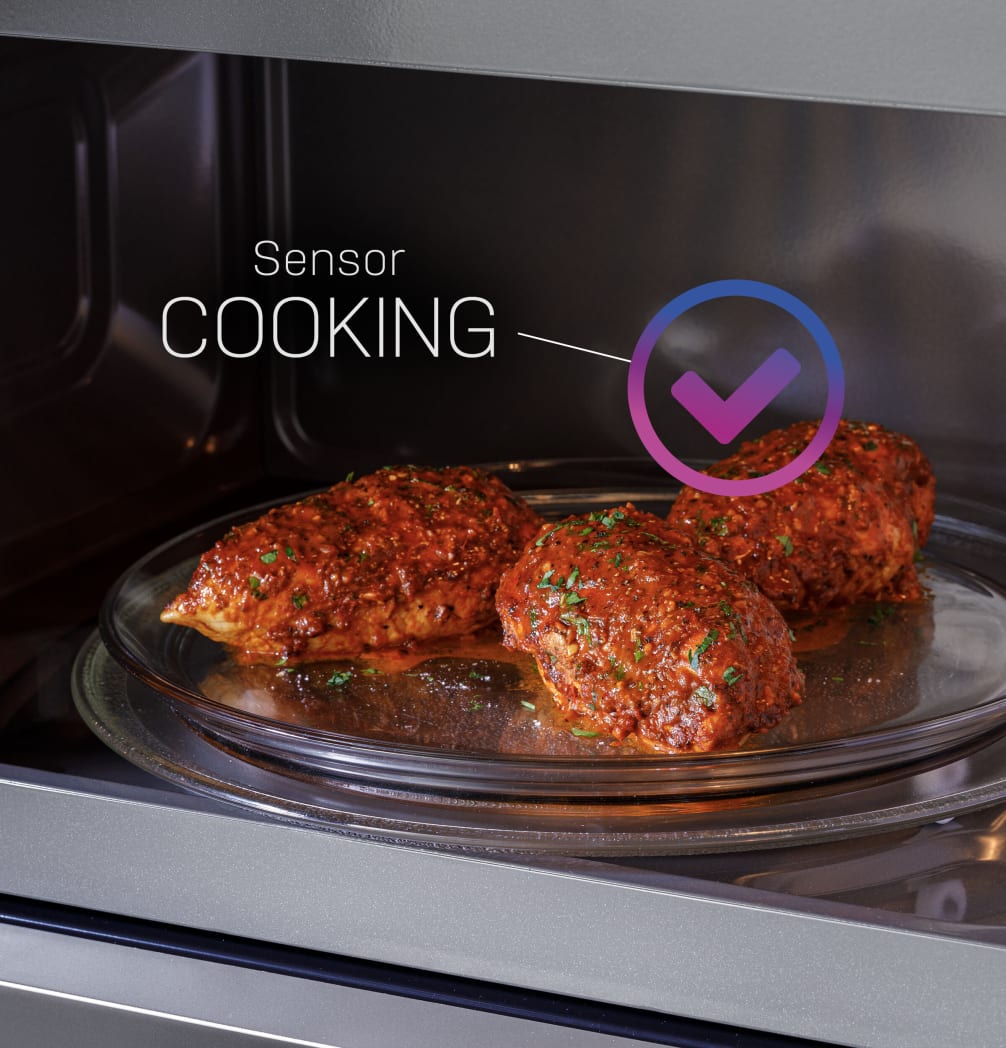 GE Profile 2.2 Cu. Ft. Over-the-Range Microwave Oven with Sensor Cooking, Chef Connect, Steam Clean, and 400 CFM Venting - Stainless Steel PVM9225RYSS