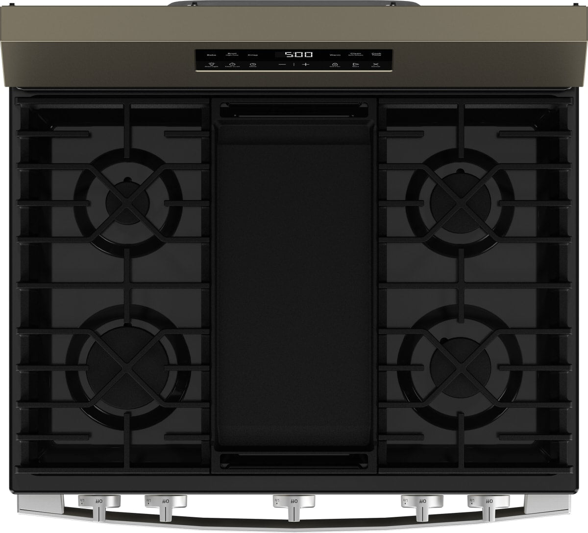 GE GGF500PVES 30-inch Gas Range Slate - Cooktop Detail