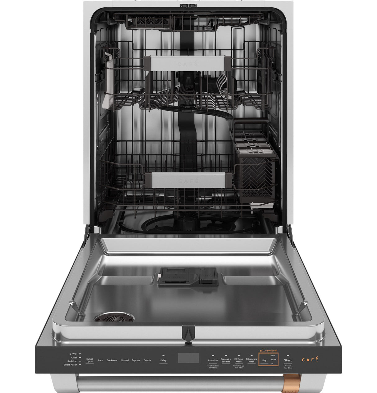 Café 24" CustomFit Smart Dishwasher with Ultra Wash Top Rack & Dual Convection Ultra Dry, 44 dBA – Stainless Steel