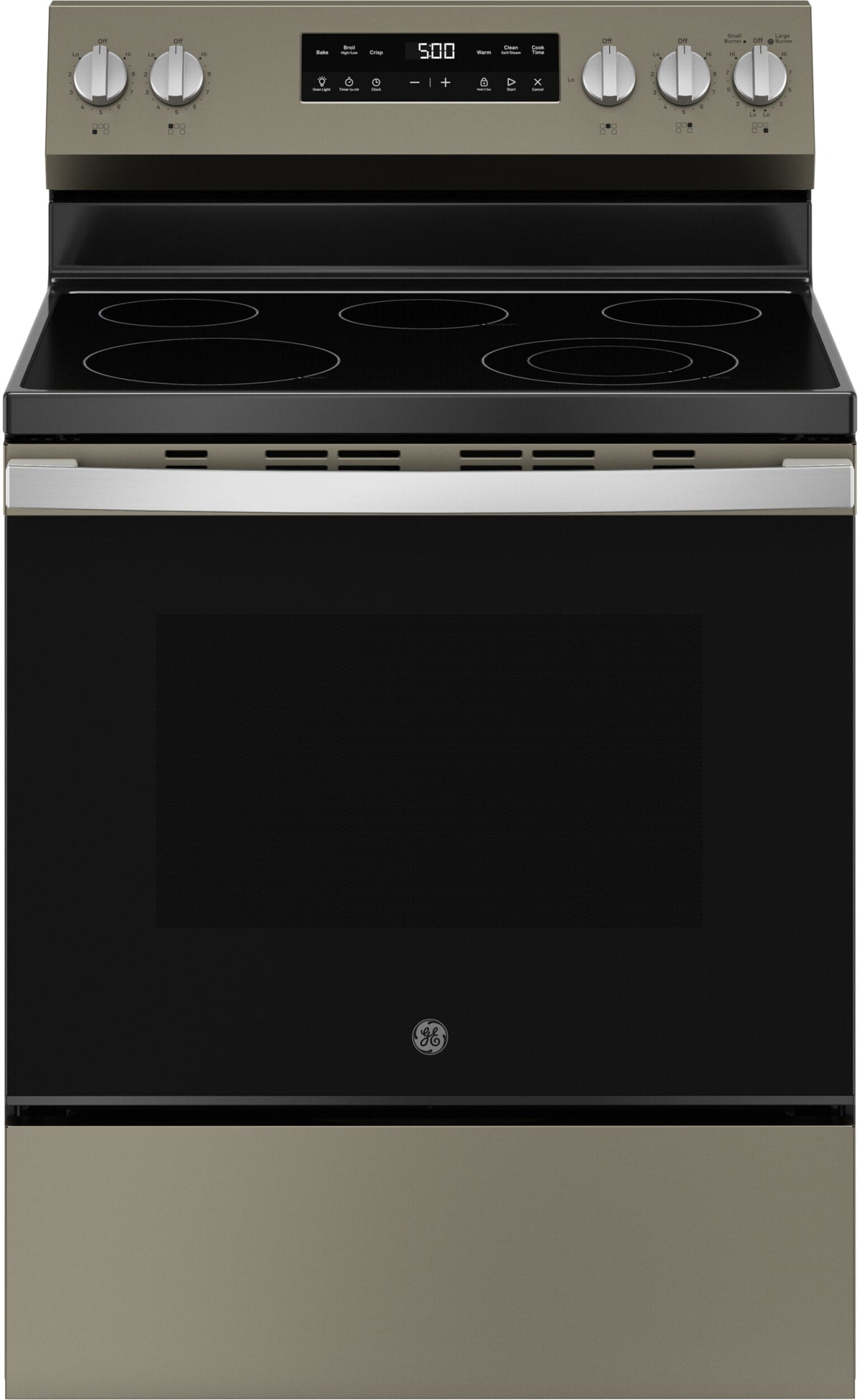 GE GRF500PVES 30-inch Electric Range Slate - Front View