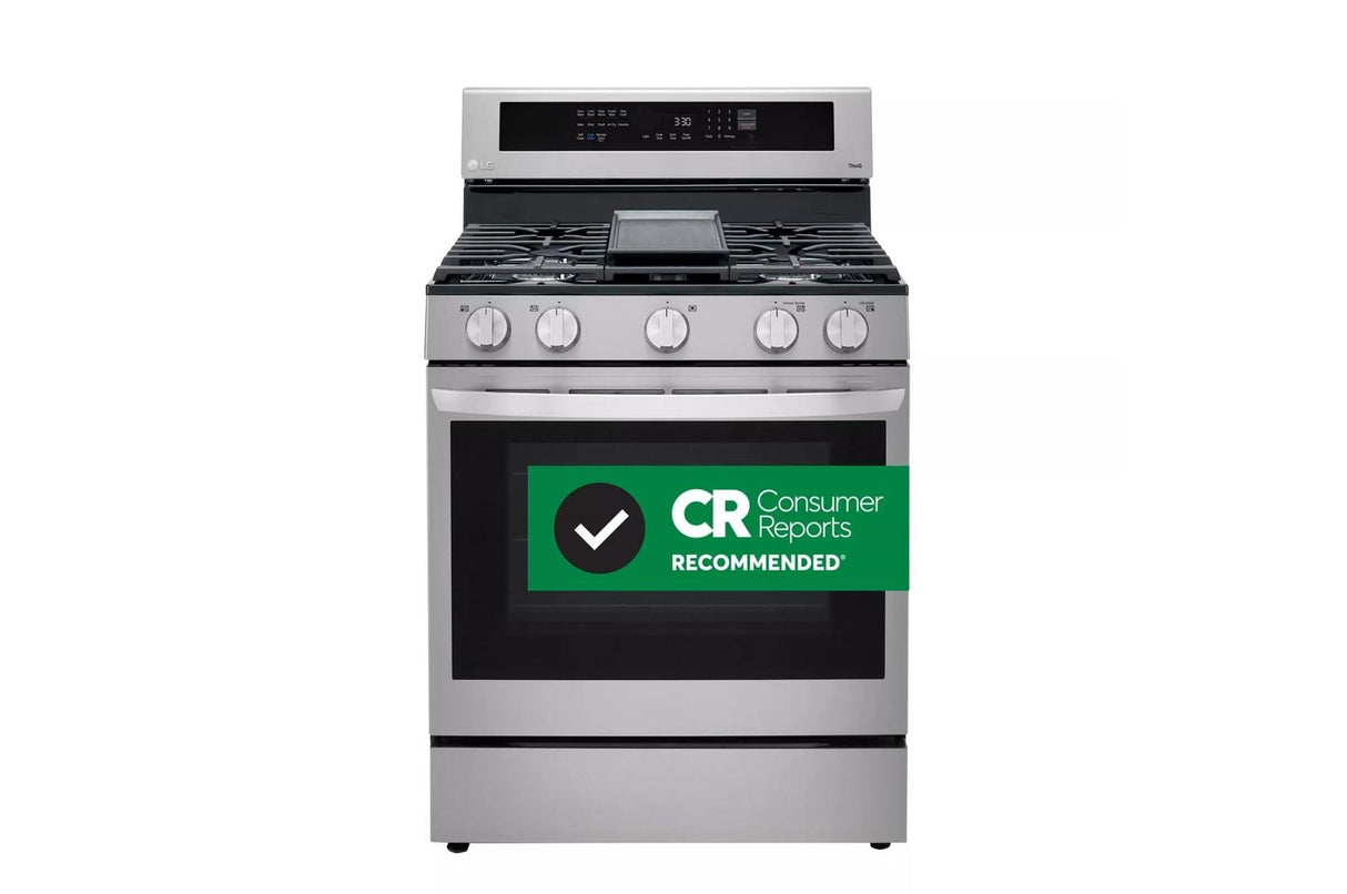 5.8 cu ft. Smart Wi-Fi Enabled True Convection InstaView(R) Gas Range with Air Fry - (LRGL5825F)