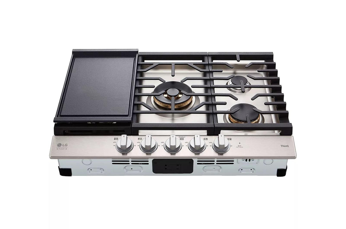 LG STUDIO 30" UltraHeat(TM) Gas Cooktop with EasyClean(R) - (CBGS3028S)