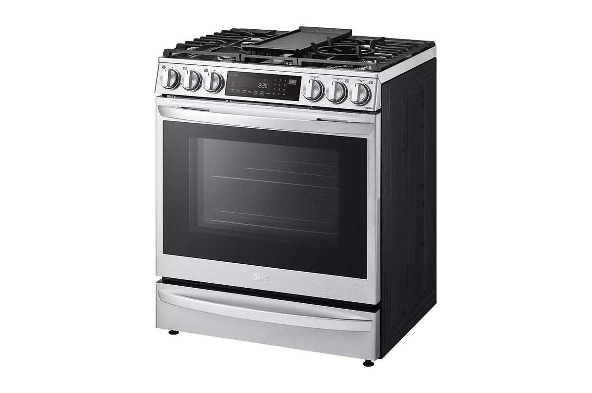 6.3 cu. ft. Smart Gas Slide-in Range with InstaView(R) ProBake Convection(R), Air Fry, and Air Sous Vide - (LSGL6337F)