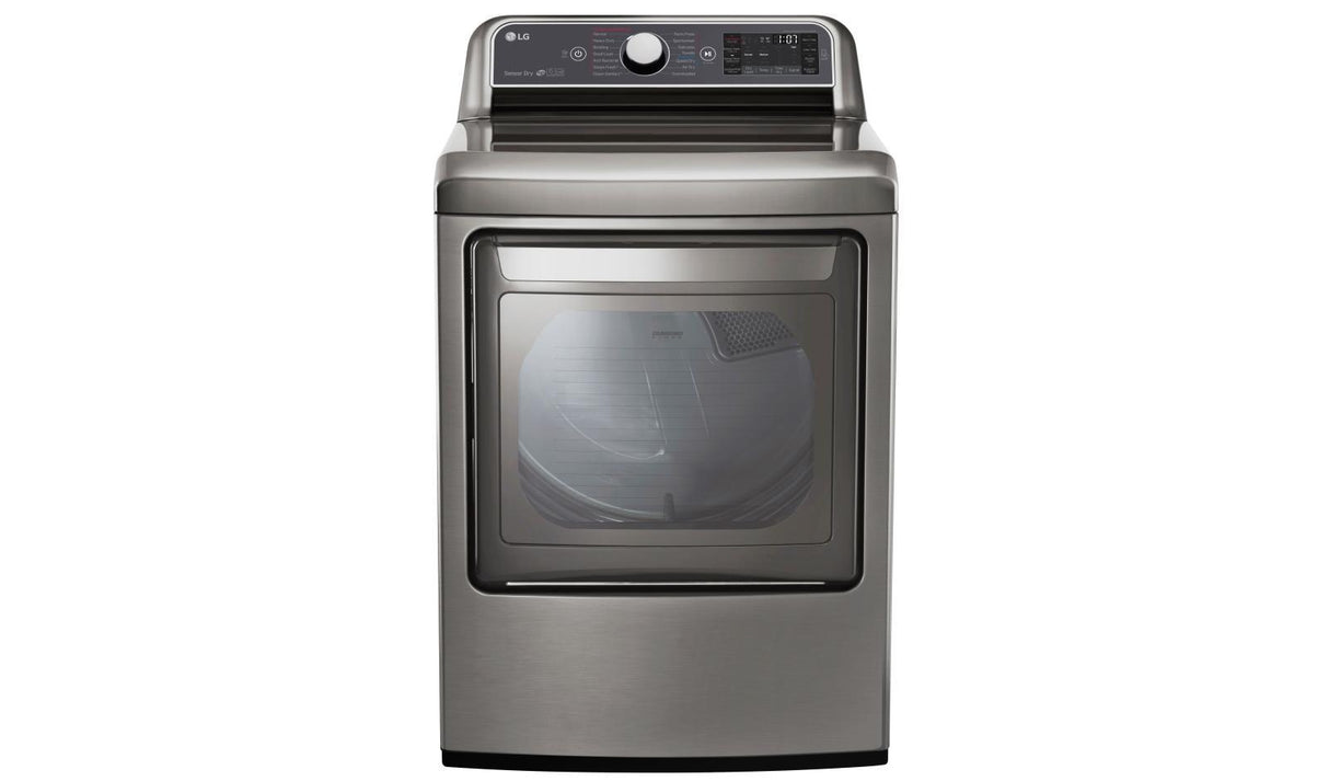 7.3 cu. ft. Ultra Large Capacity TurboSteam(TM) Gas Dryer with EasyLoad(TM) Door - (DLGX7601VE) - LG