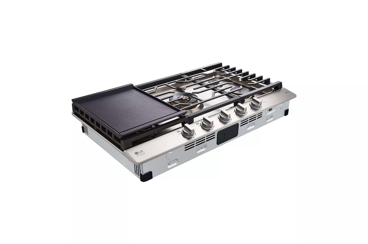 LG STUDIO 36" UltraHeat(TM) Gas Cooktop with EasyClean(R) - (CBGS3628S)