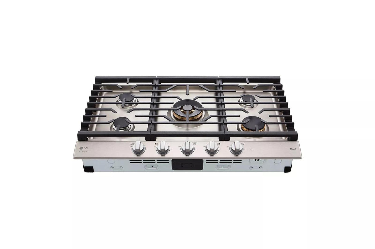 LG STUDIO 36" UltraHeat(TM) Gas Cooktop with EasyClean(R) - (CBGS3628S)