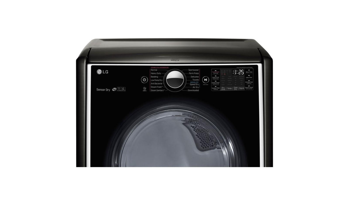 7.4 cu.ft. Ultra Large Capacity TurboSteam(TM) Electric Dryer w/ On-Door Control Panel - (DLEX5005K) - LG