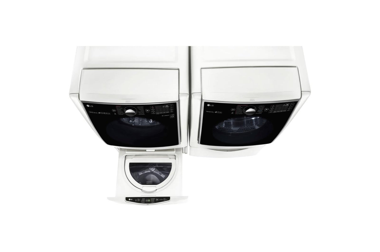 5.5 Total Capacity LG TWINWash(TM) Bundle with LG SideKick(TM) and Gas Dryer - (WM5000HWAWD100CWDLGX5001WWDP4W) - LG