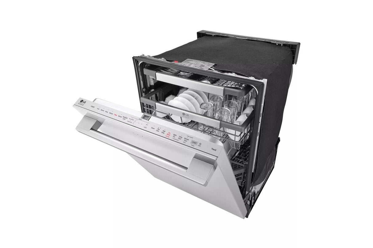 LG STUDIO Smart Top Control Dishwasher with 1-Hour Wash & Dry, QuadWash(R) Pro, TrueSteam(R) and Dynamic Heat Dry(TM) - (SDWB24S3)