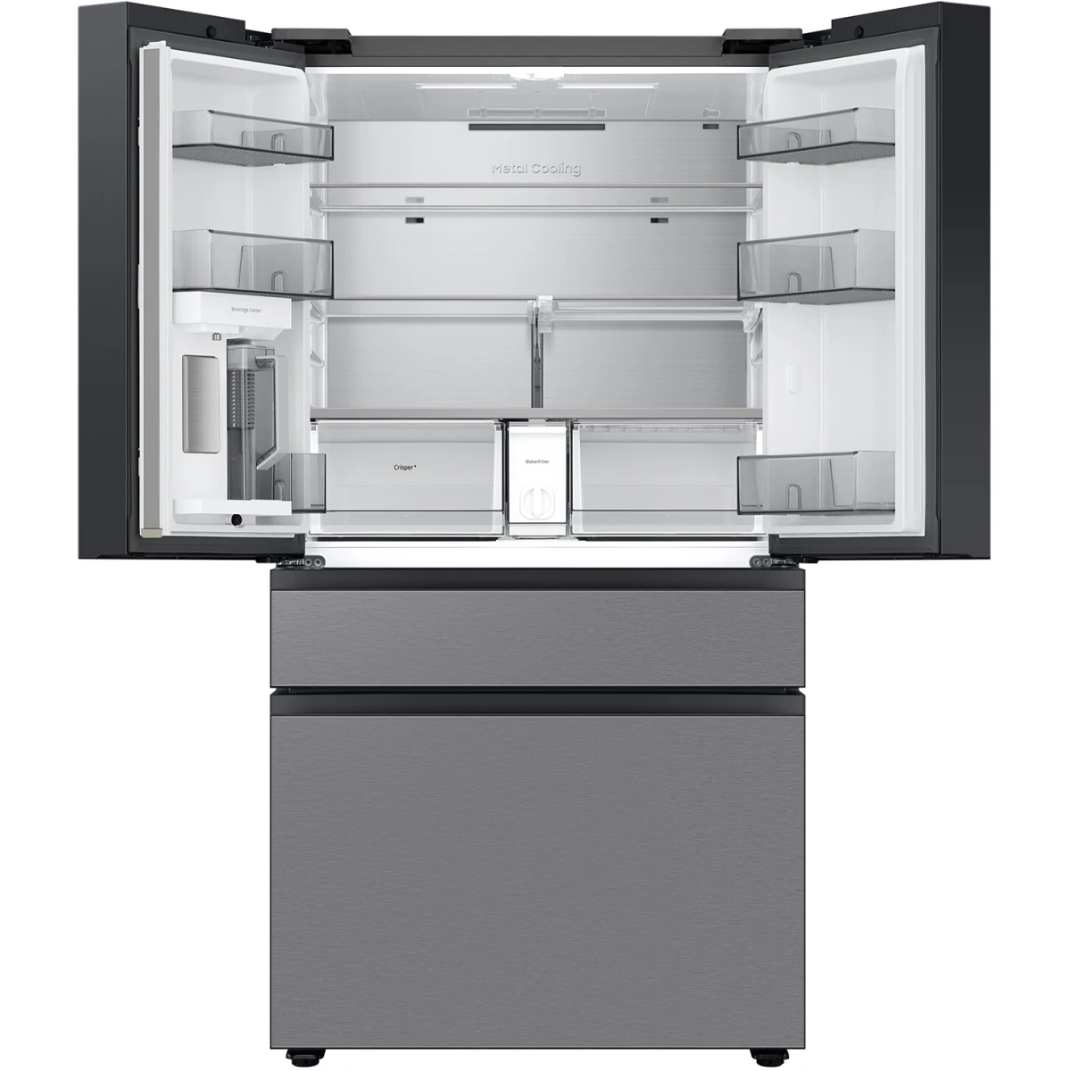 36 Inch Freestanding 4-Door French Door Smart Refrigerator with 29 cu. ft. Total Capacity, Beverage Center™, FlexZone™ Drawer, Dual Auto Ice Maker with Sphere Ice™, ADA Compliant, and ENERGY STAR® Certified