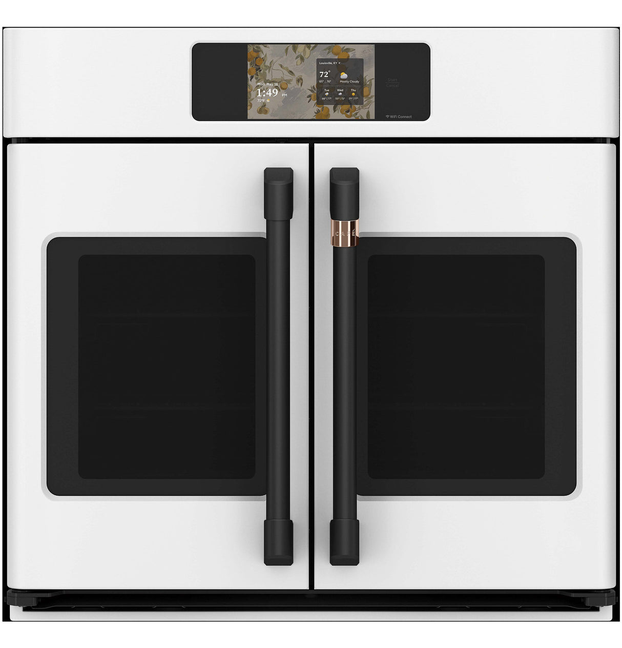 Café CTS90FP4ZW2 matte white French-door wall oven additional product view