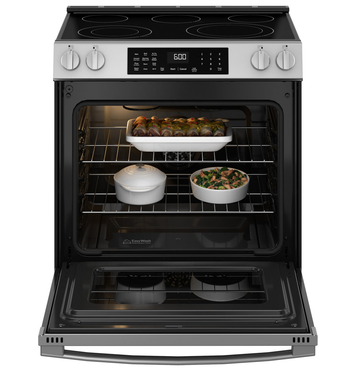 GE GRS600AVFS slide-in range - oven interior