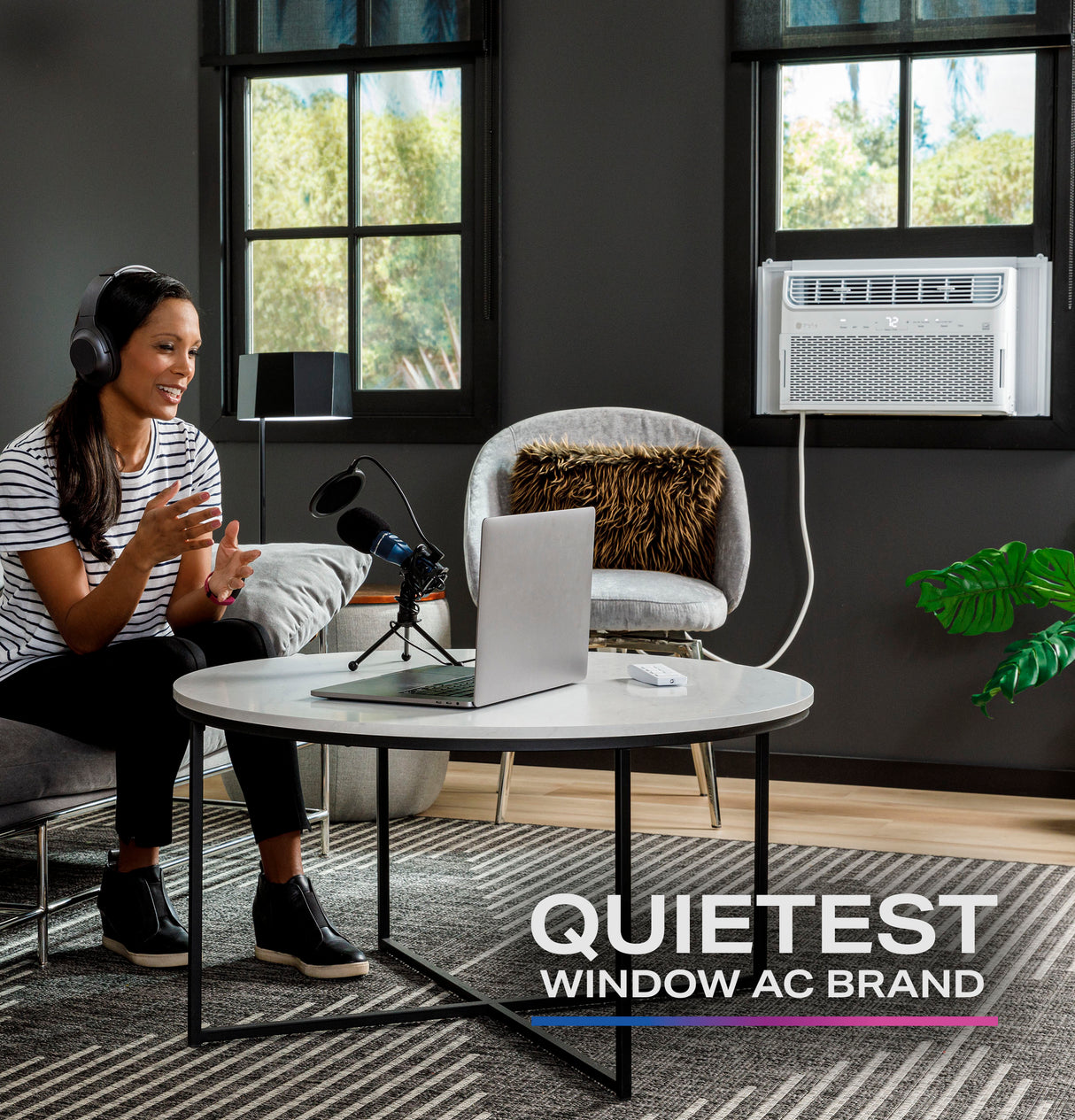 GE Profile(TM) ENERGY STAR(R) 12,000 BTU Inverter Smart Ultra Quiet Window Air Conditioner for Large Rooms up to 550 sq. ft. - (AHTR12AC)