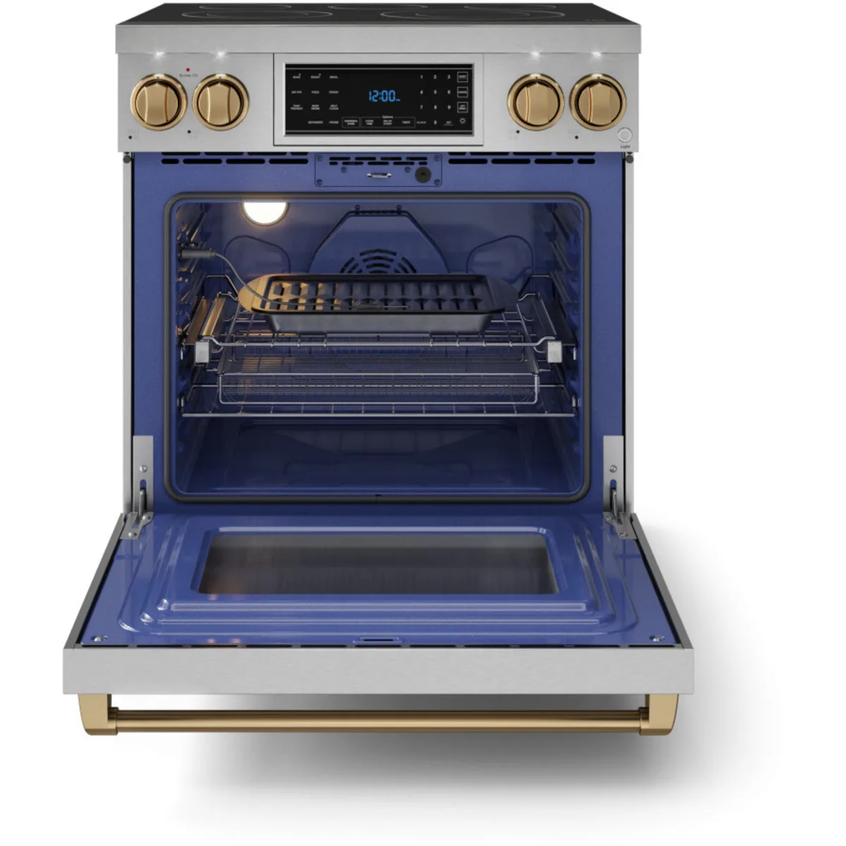 30 Inch Professional Electric Range With Tilt Panel Touch Control In Stainless Steel/bronze Gordon Ramsay Series - RSE30-BRZ