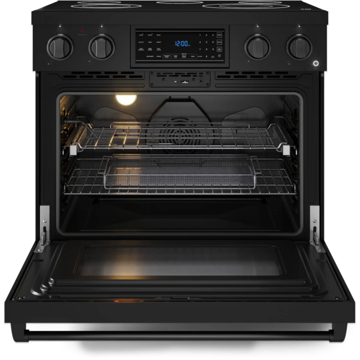 36 Inch Professional Electric Range with Tilt Panel Touch Control in Black | Gordon Ramsay Series – RSE36B