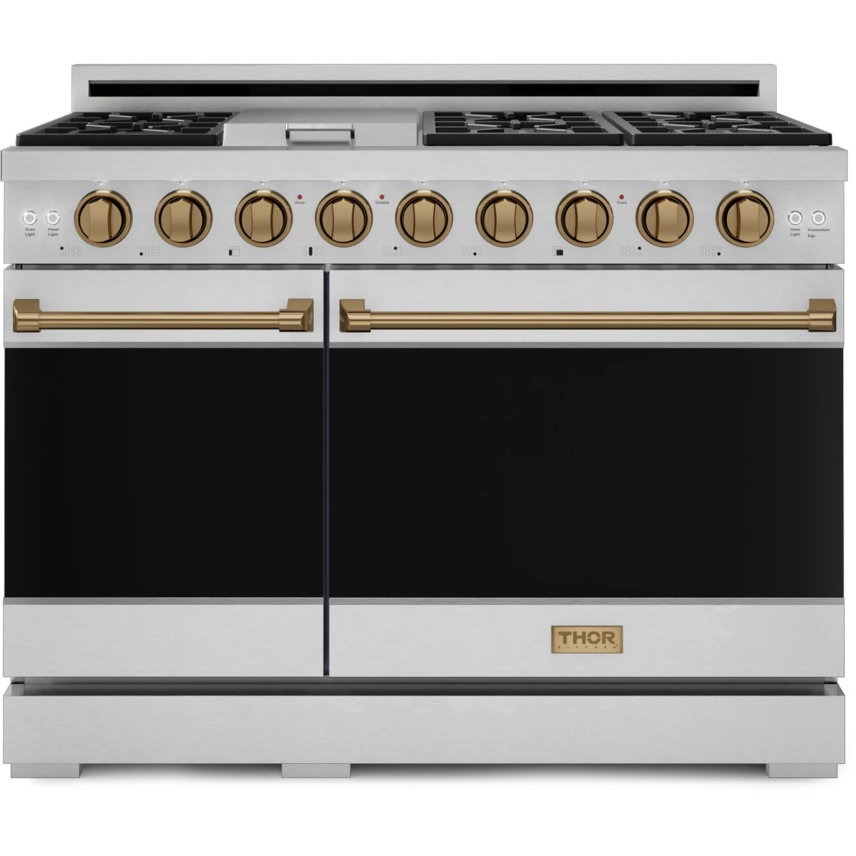 48 Inch Professional Lp Range With Pro-style Knobs In Stainless Steel/bronze Gordon Ramsay Series - RSG48ELPBRZ