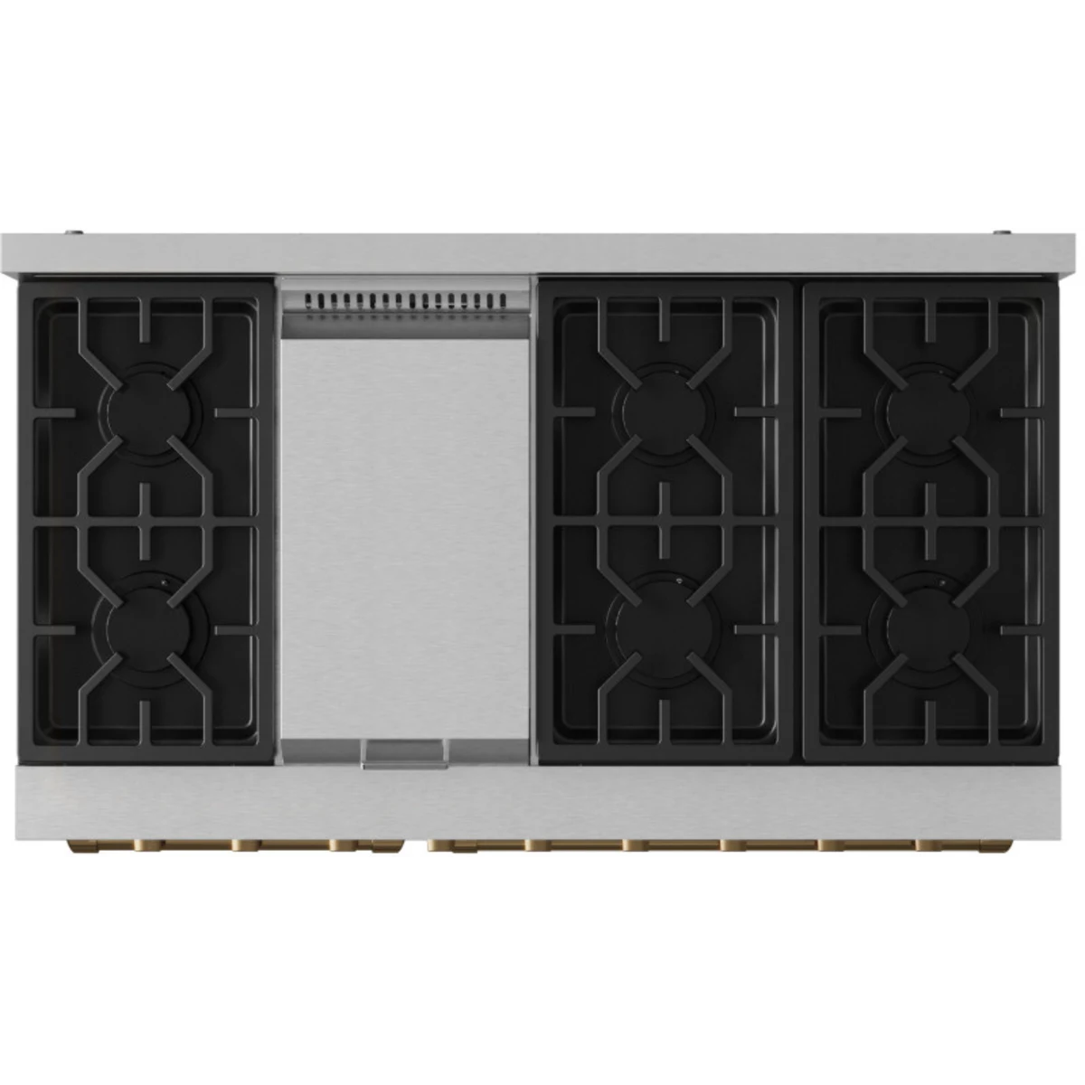 48 Inch Professional Lp Range With Pro-style Knobs In Stainless Steel/bronze Gordon Ramsay Series - RSG48ELPBRZ