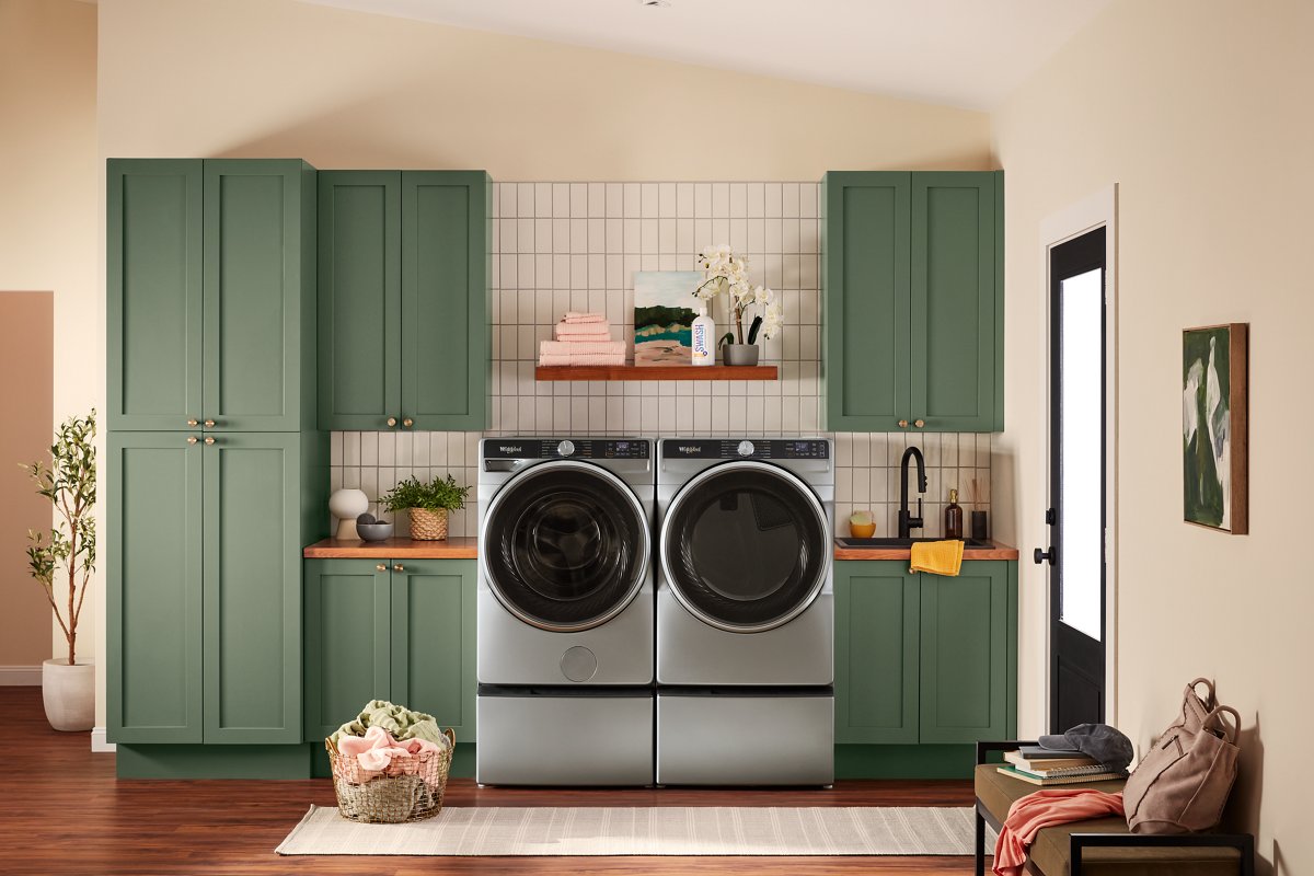 Whirlpool WGD6720RR dryer in laundry room