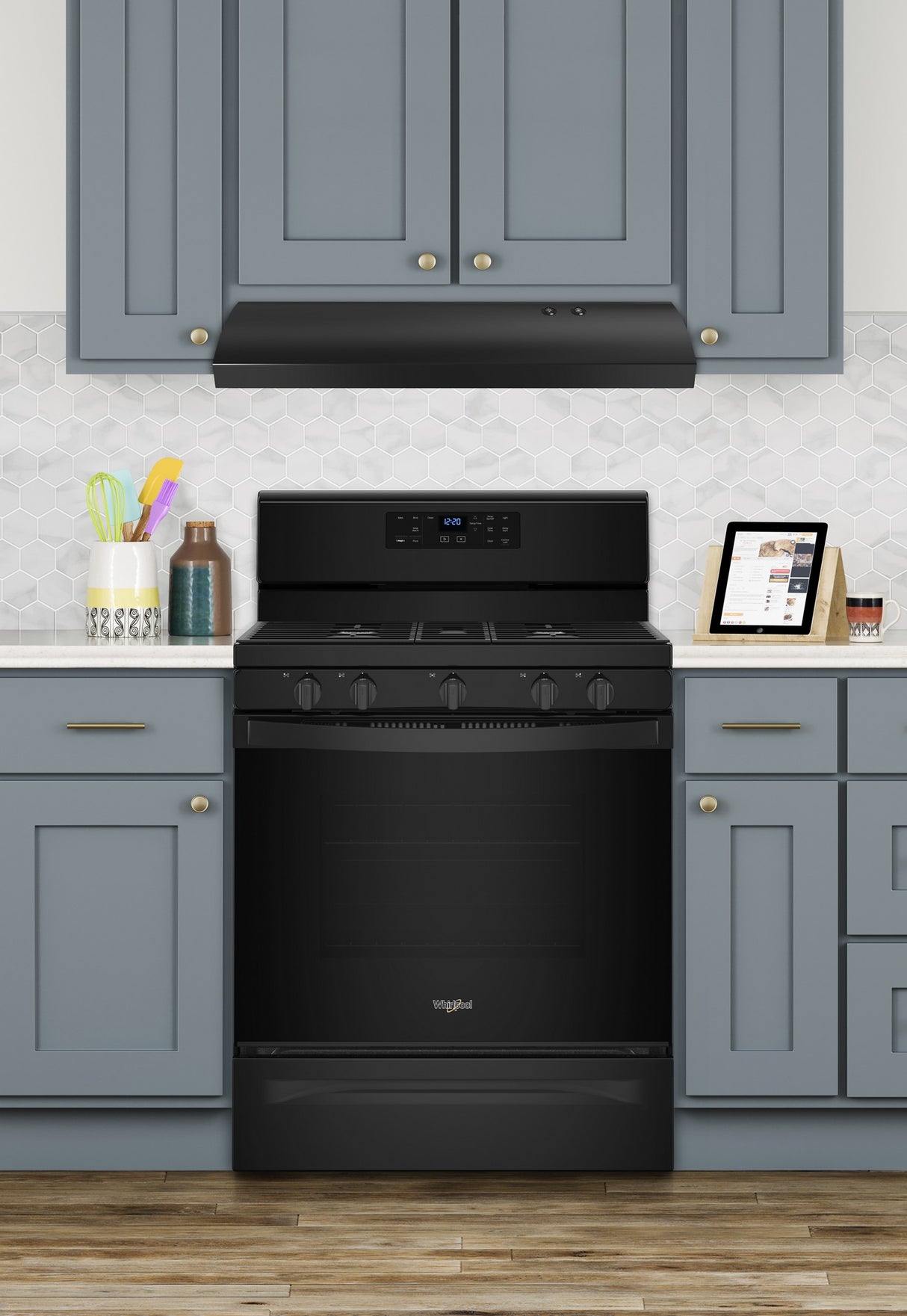 Maytag under-cabinet range hood installed in kitchen