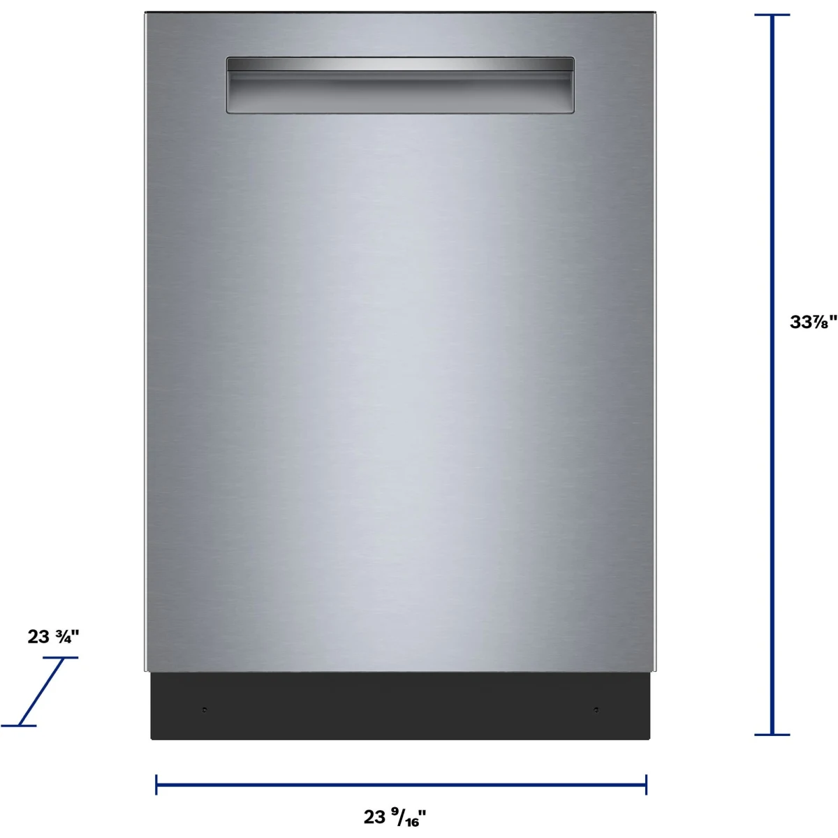 24 Inch Fully Integrated Built-In Smart Dishwasher with 16 Place Setting Capacity, 7 Wash Cycles, Standard 3rd Rack, 44 dBA Noise Level, Zone Wash, AutoAir®, Home Connect™, Stainless Steel Anti-Fingerprint, NSF® Certified and ENERGY STAR® Certified