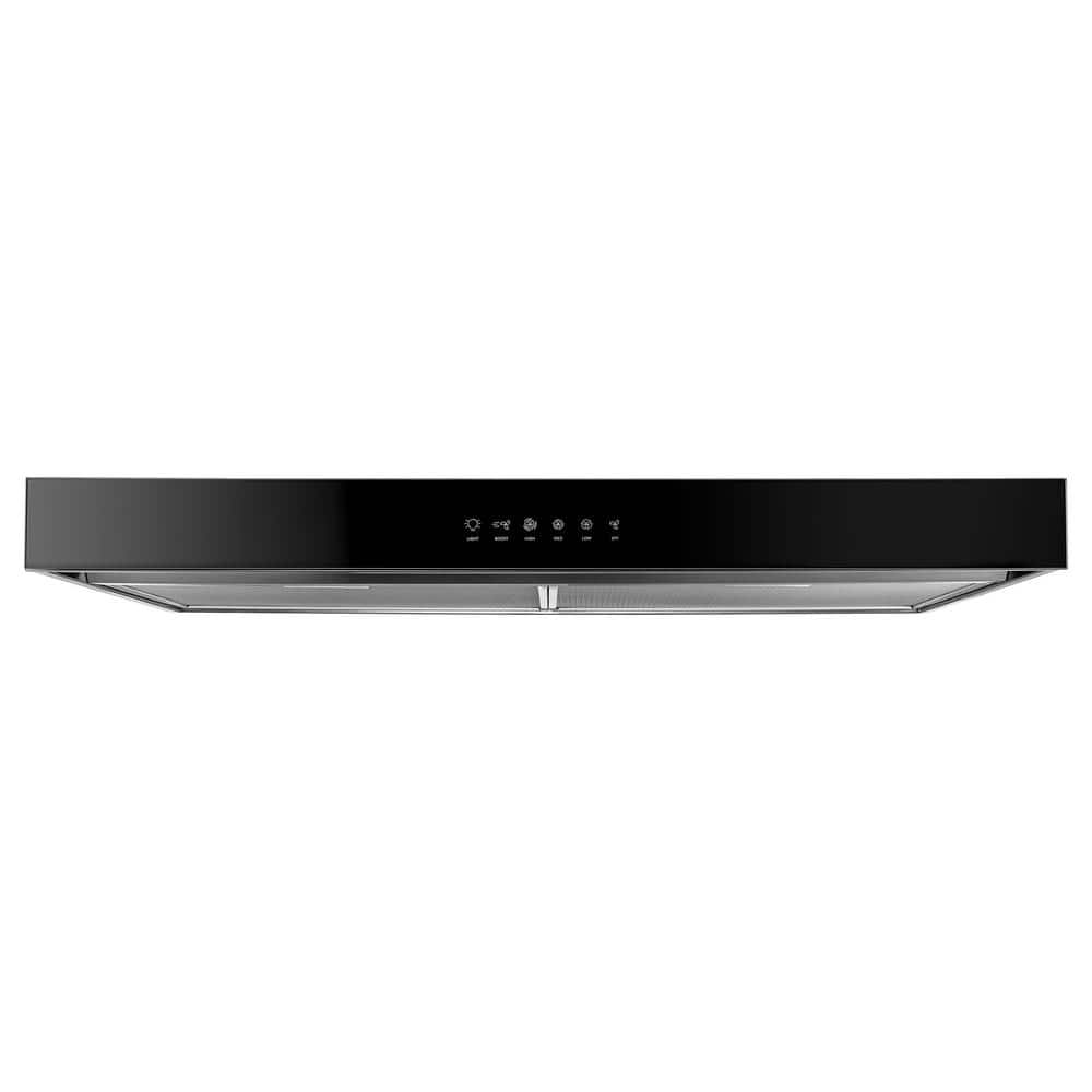 Whirlpool WVU57UC6FS stainless under-cabinet range hood front view