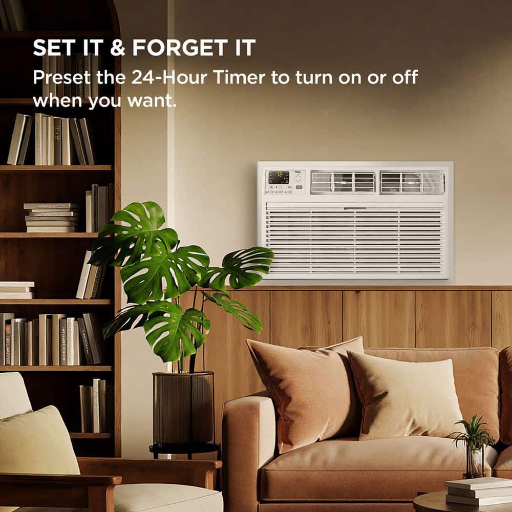 TCL 14,000 BTU through-the-wall air conditioner H14T9EX1-A control panel and display