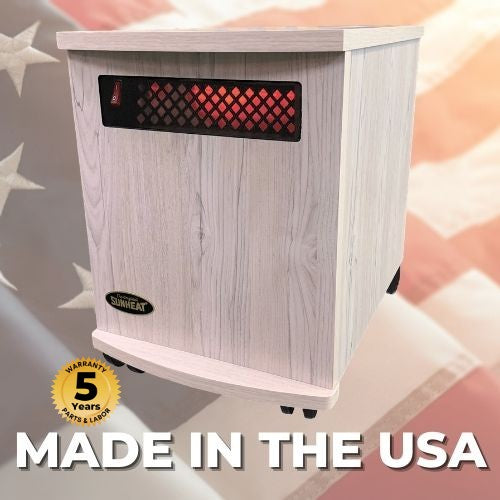 Original SUNHEAT USA1500-M Infrared Heater - Antique White