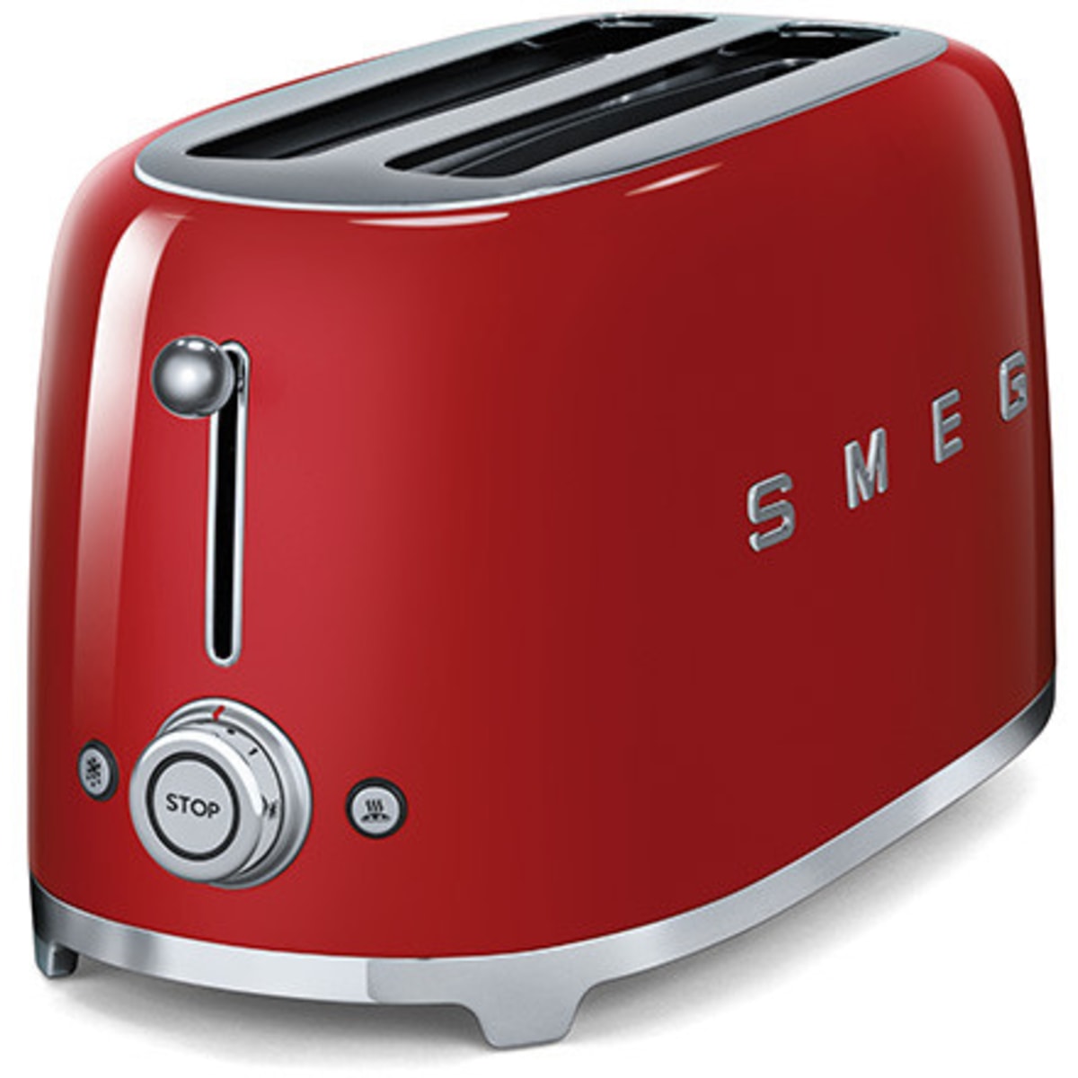 Smeg 50's Retro Design TSF02RDUS Countertop Toaster in Red