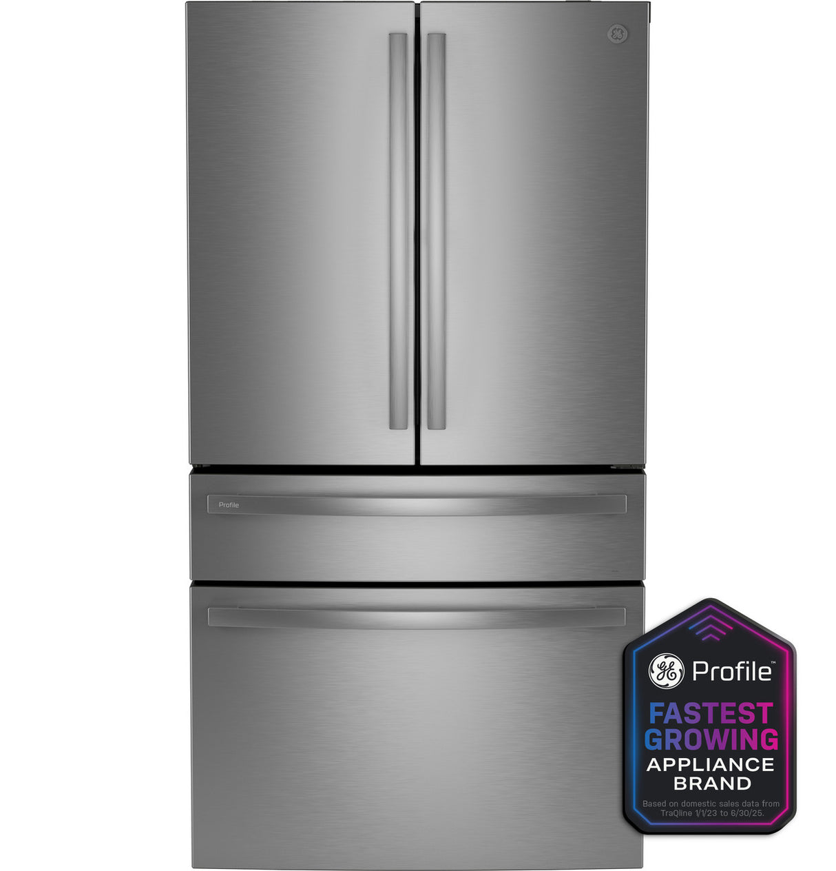 GE Profile PGD29BYTFS 29 cu ft 4-door French-door refrigerator in fingerprint resistant stainless steel