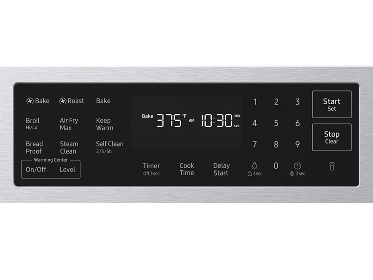 Samsung NSE70H63SR Slide-In Electric Range lifestyle view