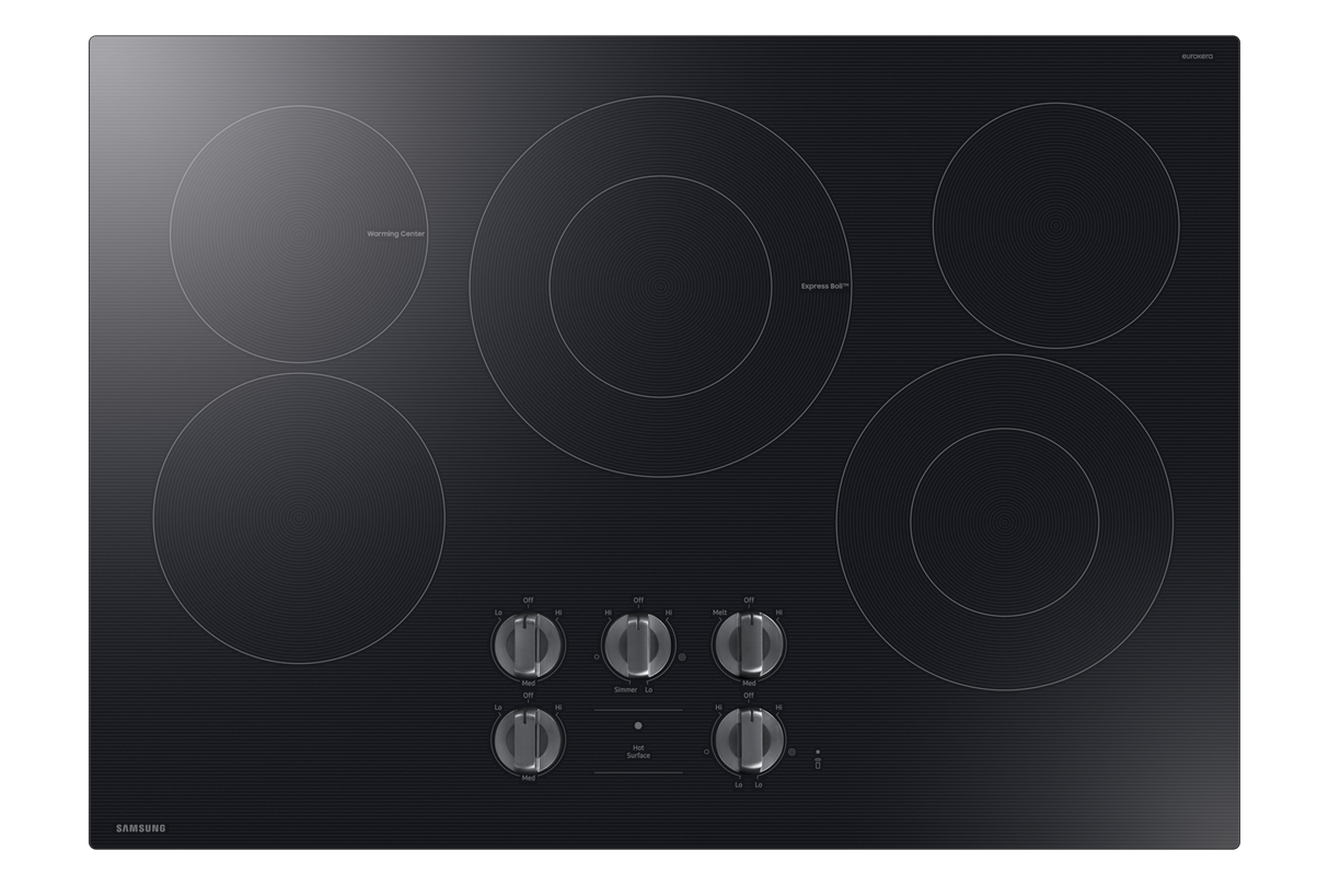 Samsung NZ30FG6332RK 30 Inch Electric Radiant Cooktop top view