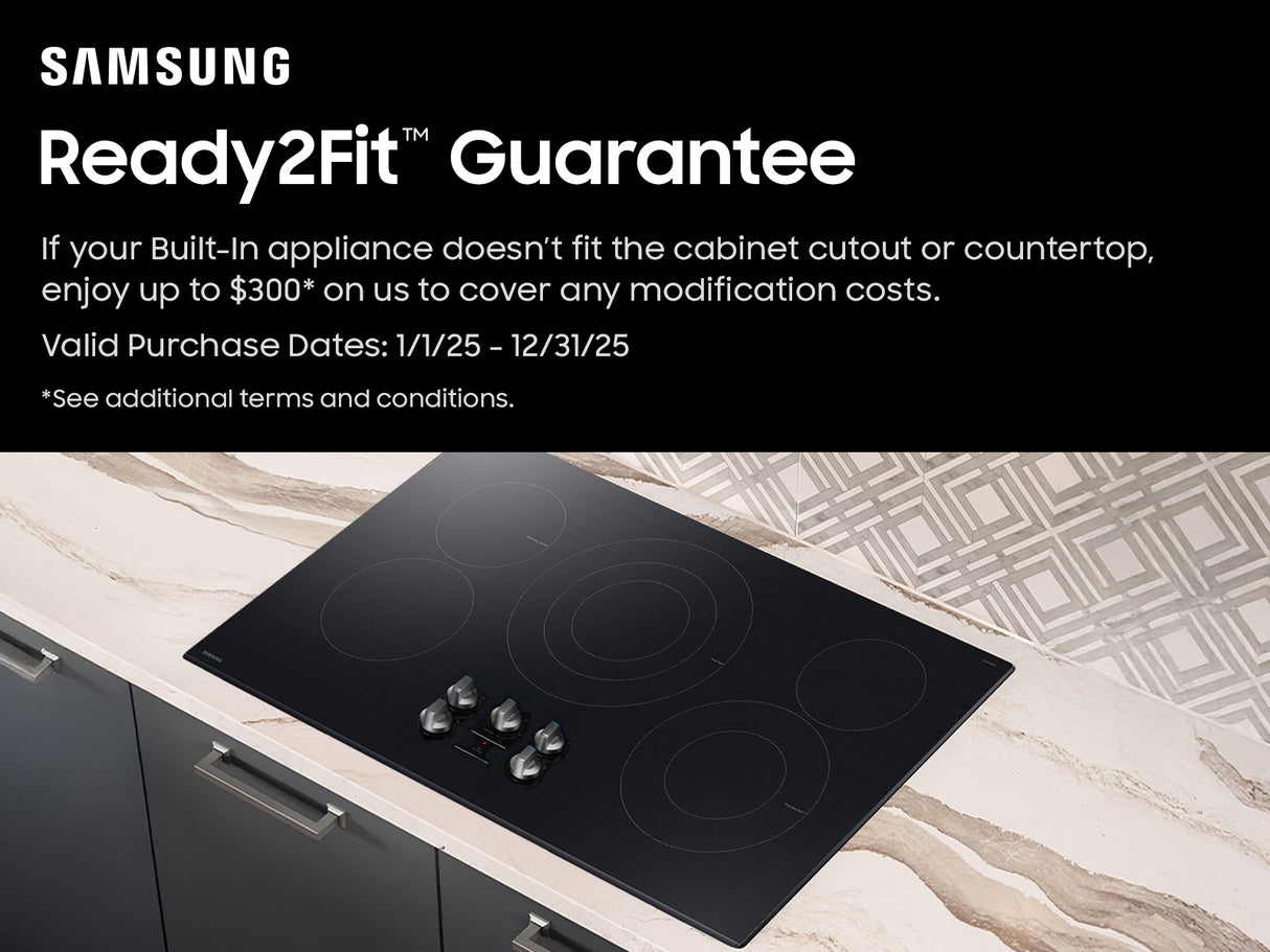 Samsung NZ36FG6432RK electric cooktop glass surface