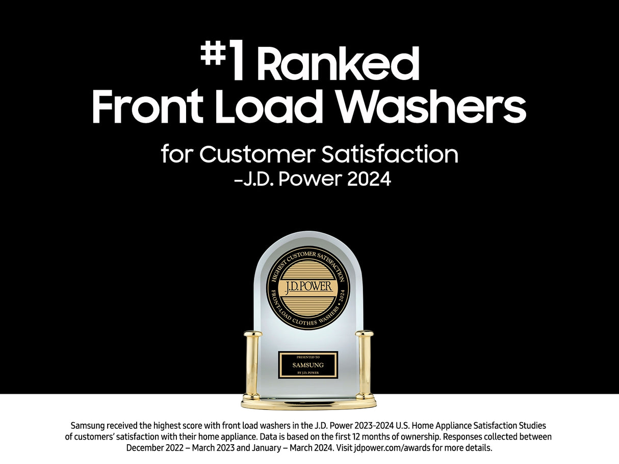 Samsung WD53DBA900HYA1 all-in-one washer dryer combo door open
