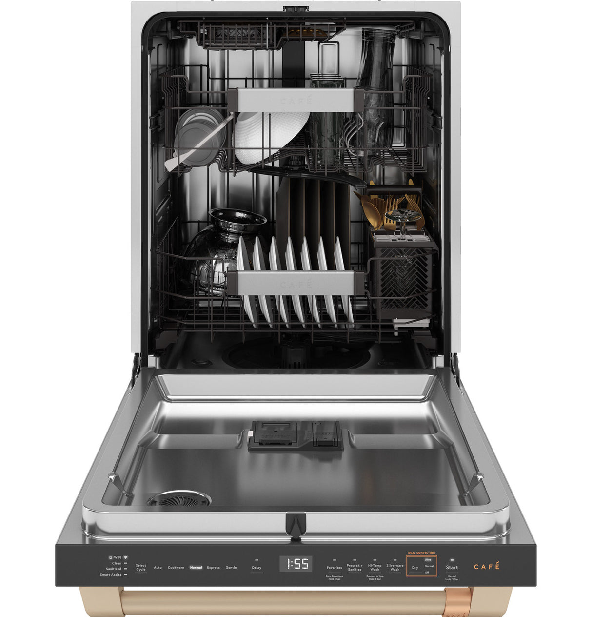 Café CDT888P4VW2 CustomFit top rack loading configuration