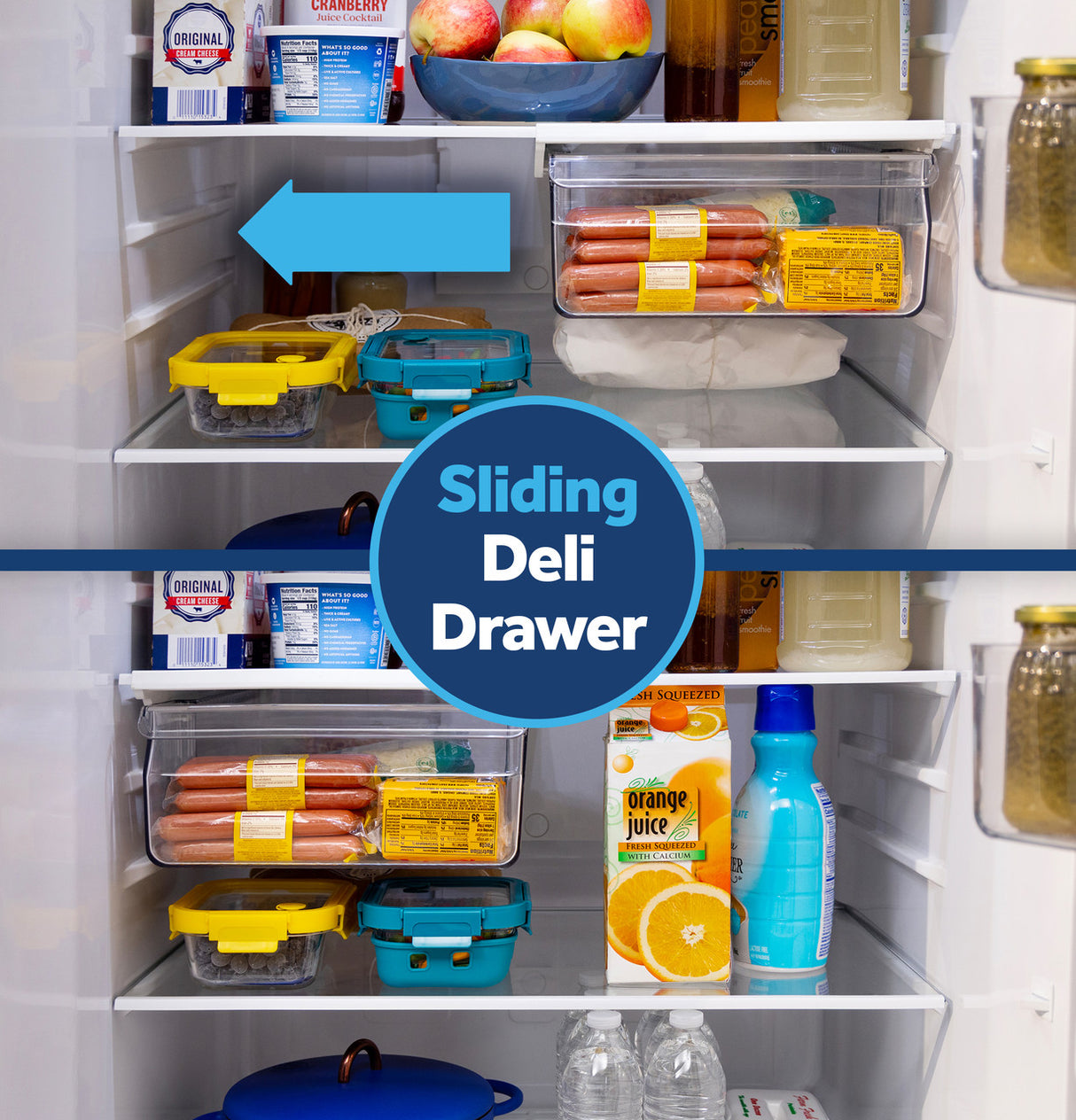 GE GPS19KGZWW refrigerator in garage setting