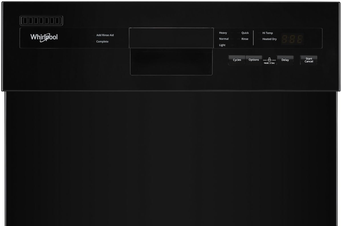 Whirlpool WDPS5118PB dishwasher control panel