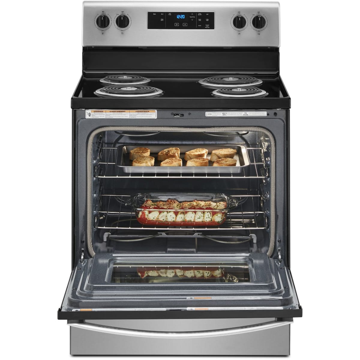 Whirlpool WFC315S0JS 30" 4.8 cu. ft. Freestanding Electric Range in Stainless Steel