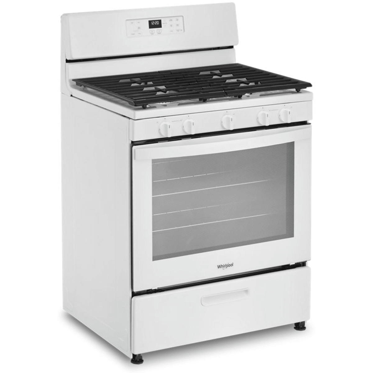 Whirlpool WFG505M0MW 30" 5.1 cu. ft. Freestanding Gas Range in White