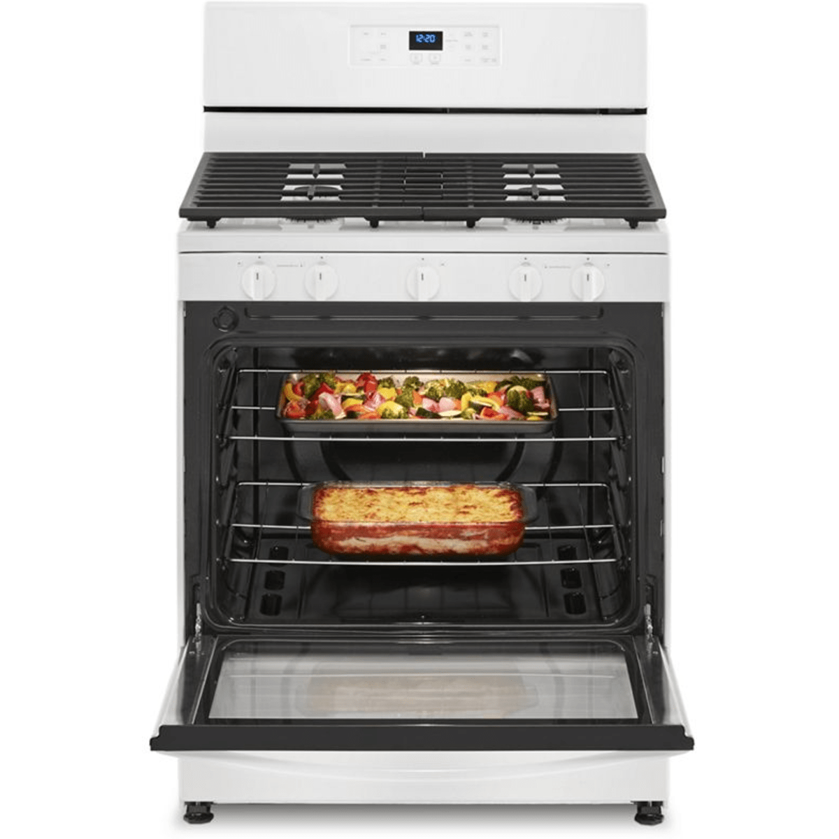Whirlpool WFG505M0MW 30" 5.1 cu. ft. Freestanding Gas Range in White