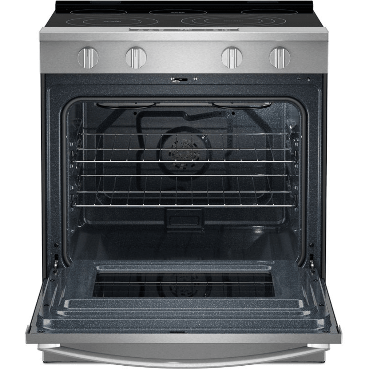 Whirlpool WSES5030SZ 30" Slide-In Electric Smart Range in Fingerprint Resistant Stainless Steel