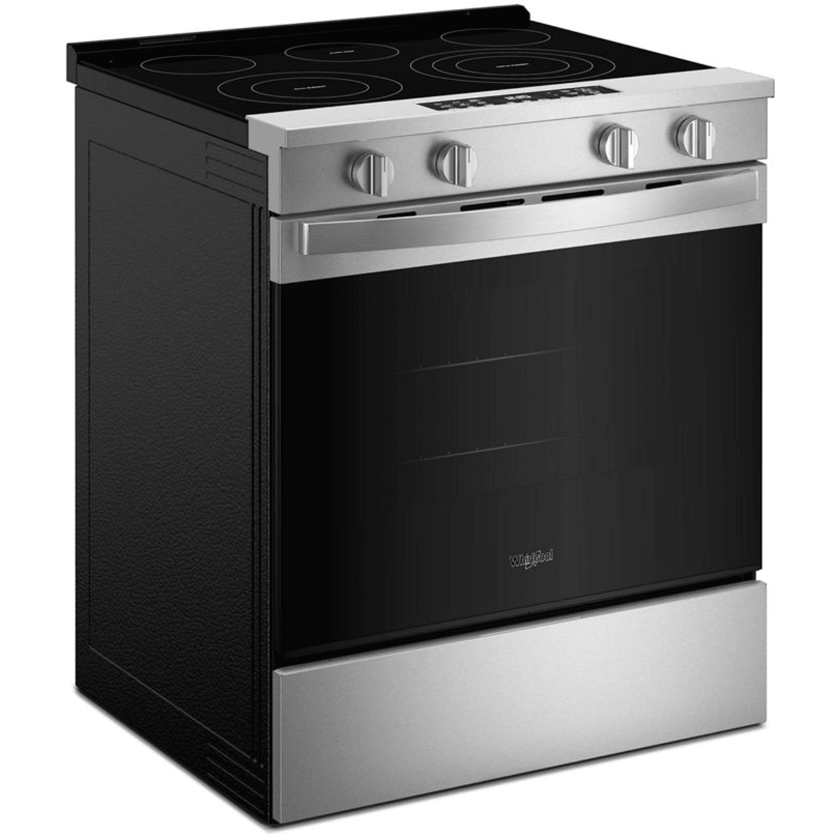 Whirlpool WSES5030SZ 30" Slide-In Electric Smart Range in Fingerprint Resistant Stainless Steel