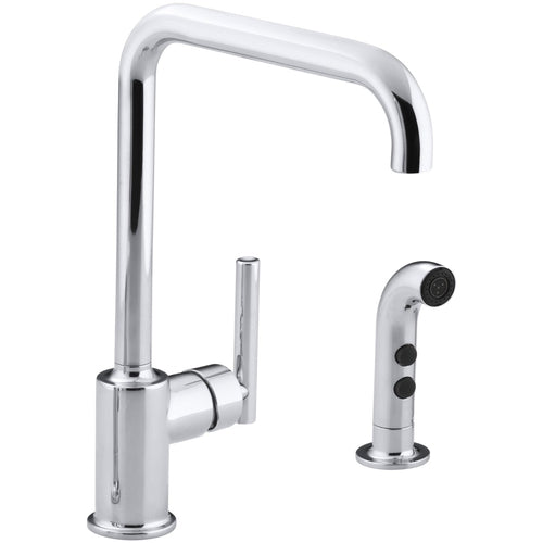 Kohler K7508-CP "Purist" Single Handle Kitchen Faucet